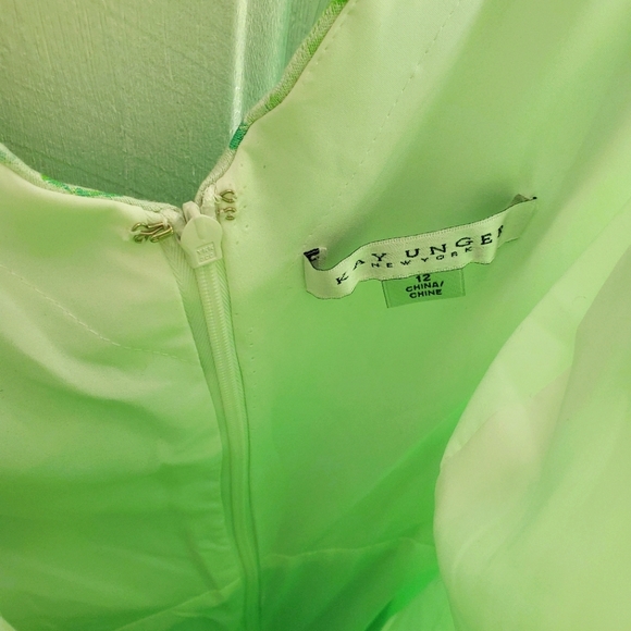 Kate Unger Green Floral Print Cocktail Dress - Picture 10 of 10